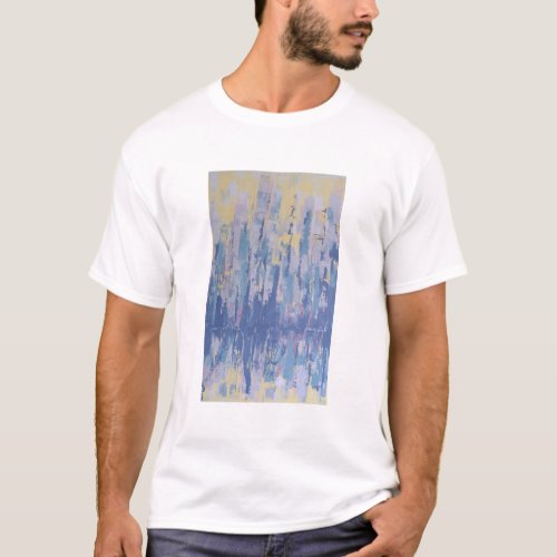 Fantasy Abstract Waterfront Cityscape T_Shirt