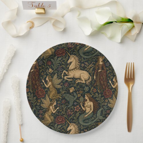 Fantasy Academia Feminine Paper Plates