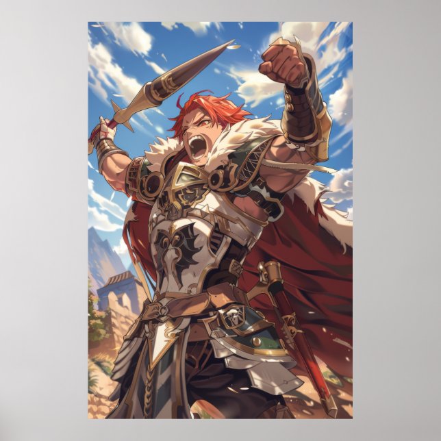 Fantasy Adventure 2D Anime Art Style Poster (Front)