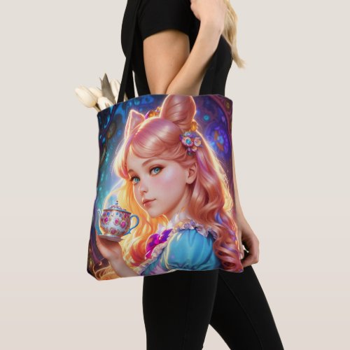 Fantasy Alice In Wonderland Tote Bag