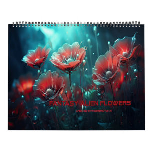 Fantasy Alien Flowers Calendar