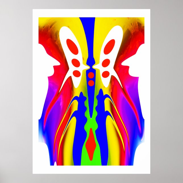 Fantasy alien machine art poster (Front)