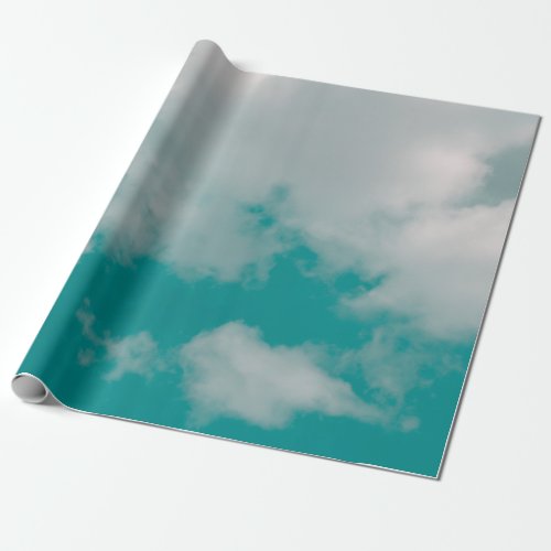 Fantasy and vintage dynamic cloud and sky with gru wrapping paper