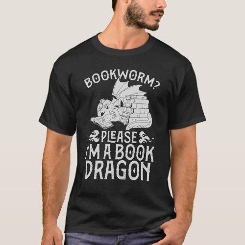 Fantasy Animal Bookworm Librarian Reading  Book Dr T_Shirt