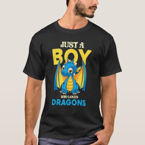 Fantasy Animal Mythical Creature Boys Cute Dragon T_Shirt