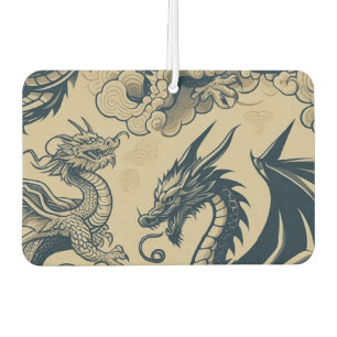 Fantasy Antiqued Dragons  Air Freshener