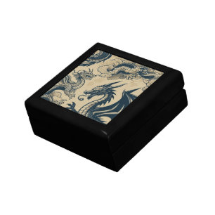 Fantasy Antiqued Dragons Gift Box
