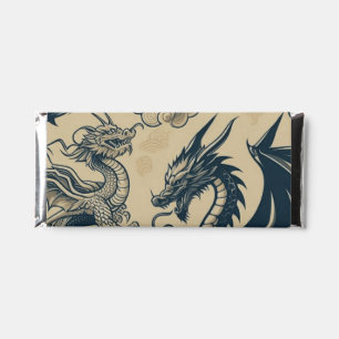 Fantasy Antiqued Dragons Hershey Bar Favors