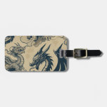 Fantasy Antiqued Dragons  Luggage Tag