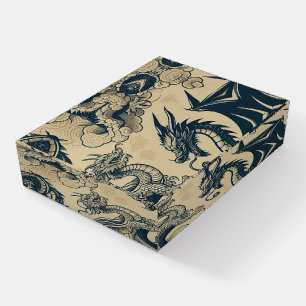 Fantasy Antiqued Dragons Paperweight