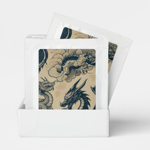 Fantasy Antiqued Dragons Tea Bag Drink Mix