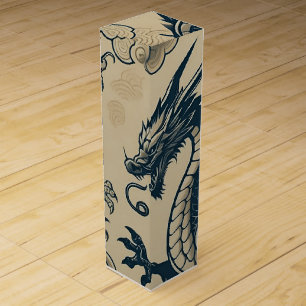 Fantasy Antiqued Dragons Wine Box
