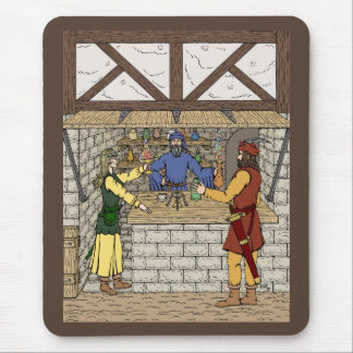 Fantasy Apothecary Shop Mouse Pad
