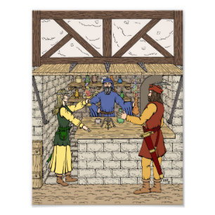 Fantasy Apothecary Shop Photo Print