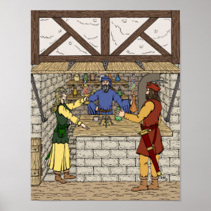 Fantasy Apothecary Shop Poster