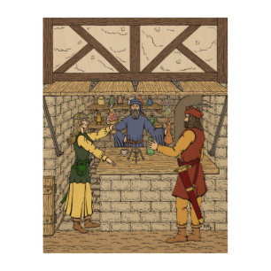 Fantasy Apothecary Shop Wood Wall Art