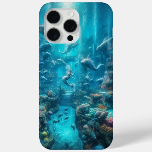 Fantasy Aqua Arcadia iPhone 15 Pro Max Case