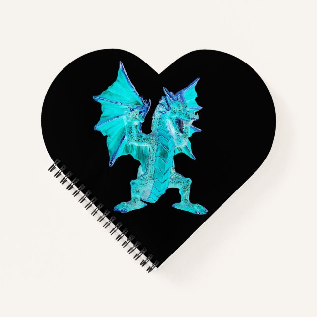 Fantasy Aqua Dragon  Notebook (Front)