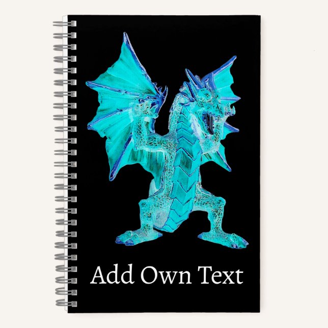 Fantasy Aqua Dragon  Notebook (Front)