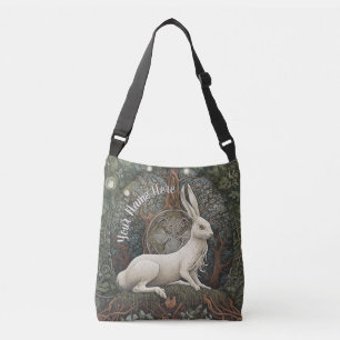 Fantasy Art Boho Hare Magical Nature Inspired Crossbody Bag