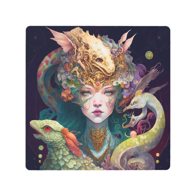 Fantasy Art Dragon Goddess Queen (Front)
