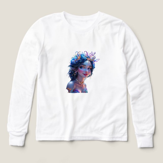 Fantasy Art Girl Sweatshirt Tri-Blend Shirts (Design Front)