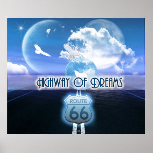 Fantasy Art - Highway of Dreams Poster