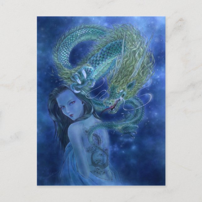 Fantasy Art Postcard - Dragon Lore (Front)
