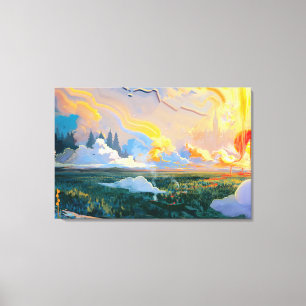 Fantasy art Premium Wrapped Canvas (Gloss) Print