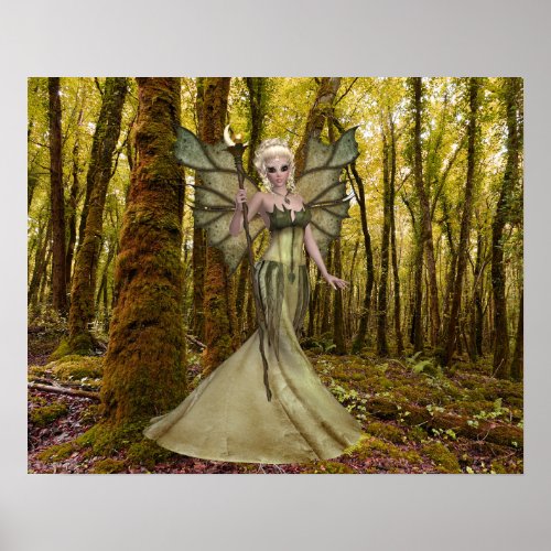 Fantasy Art Princess Forest Poster