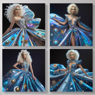 Fantasy Avant-garde Gown Acrylic Photo Tile