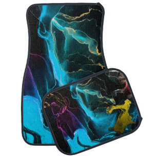 Fantasy Background. Macro Photo Paint. Faded Aweso Car Floor Mat