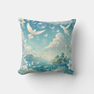 Fantasy Background Throw Pillow