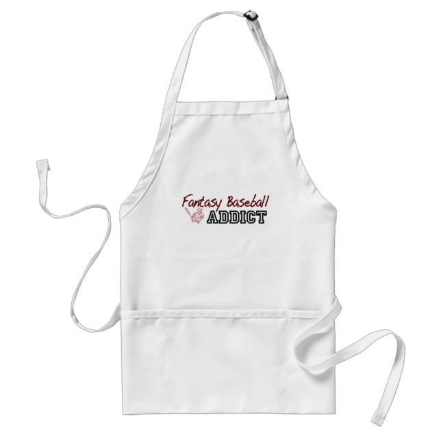 Fantasy Baseball Addict Adult Apron (Front)