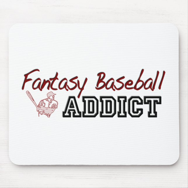 Fantasy Baseball Addict Mouse Pad (Front)