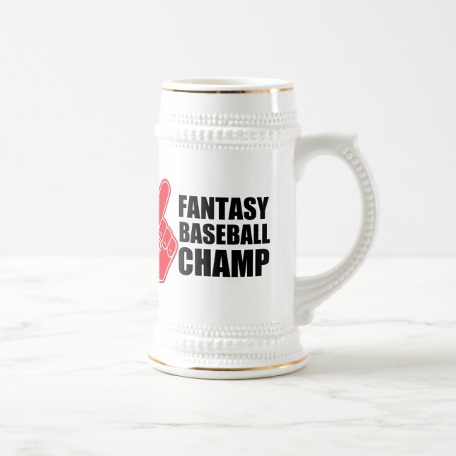 Fantasy Baseball Champ Beer Stein (Right)