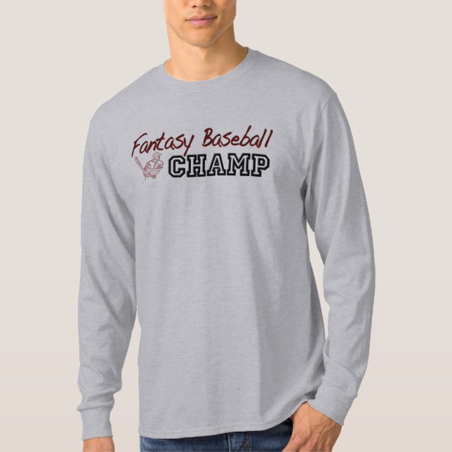 Fantasy Baseball Champ T-Shirt (Front)