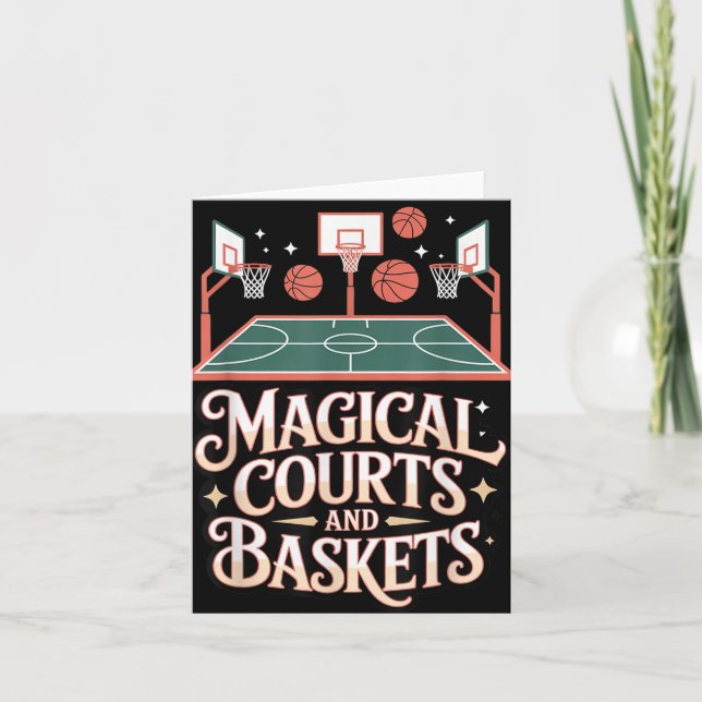 Fantasy Basketball Court Magic Draft Game Style  Card (Front)
