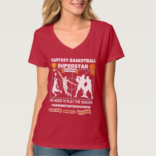 Fantasy basketball superstar game over T_Shirt