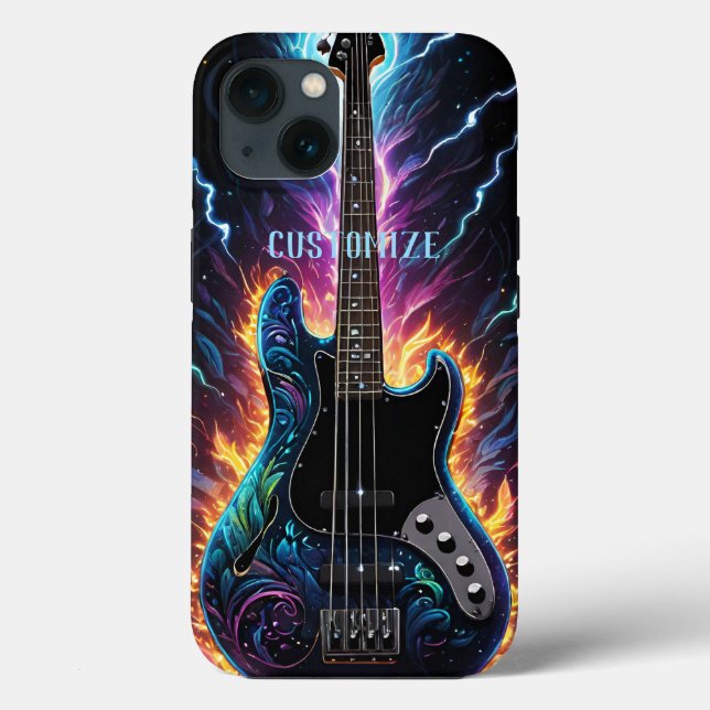 Fantasy Bassed Electric Bass Guitar Case-Mate iPhone Case (Back)