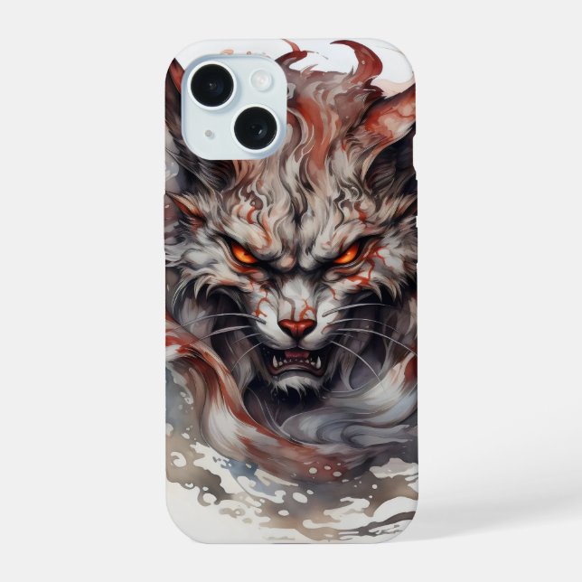 Fantasy Beast Cat Iphone Case (Back)