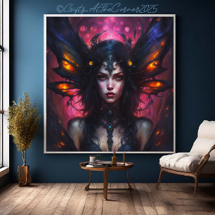 Fantasy Beautiful Flowers Pixie Fairy Princess Canvas Print