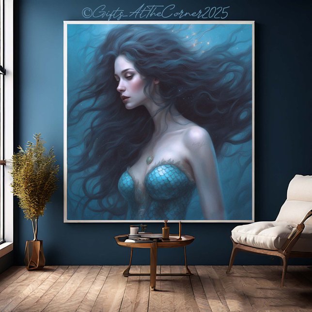 Fantasy Beautiful Siren Mermaid  Canvas Print (Creator Uploaded)