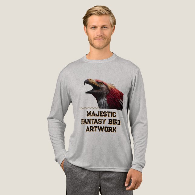  Fantasy Bird Artwork Tri-Blend Shirt (Full Front)