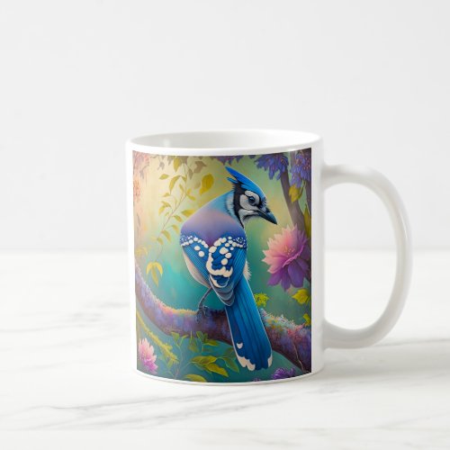 Fantasy Birds Blue Jay Coffee Mug
