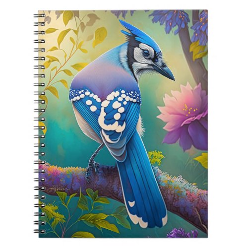 Fantasy Birds Blue Jay Notebook