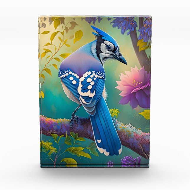Fantasy Birds Blue Jay Photo Block (Front)