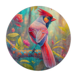 Fantasy Birds Male Cardinal Cutting Board