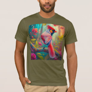 Fantasy Birds Male Cardinal T-Shirt