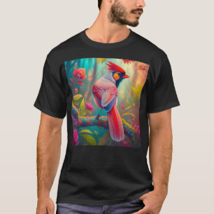 Fantasy Birds Male Cardinal T-Shirt